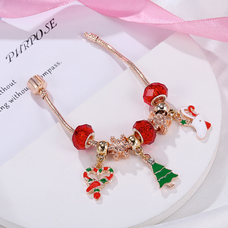 Hedda -  Weihnacht Zuckerstangen Charme-Armband