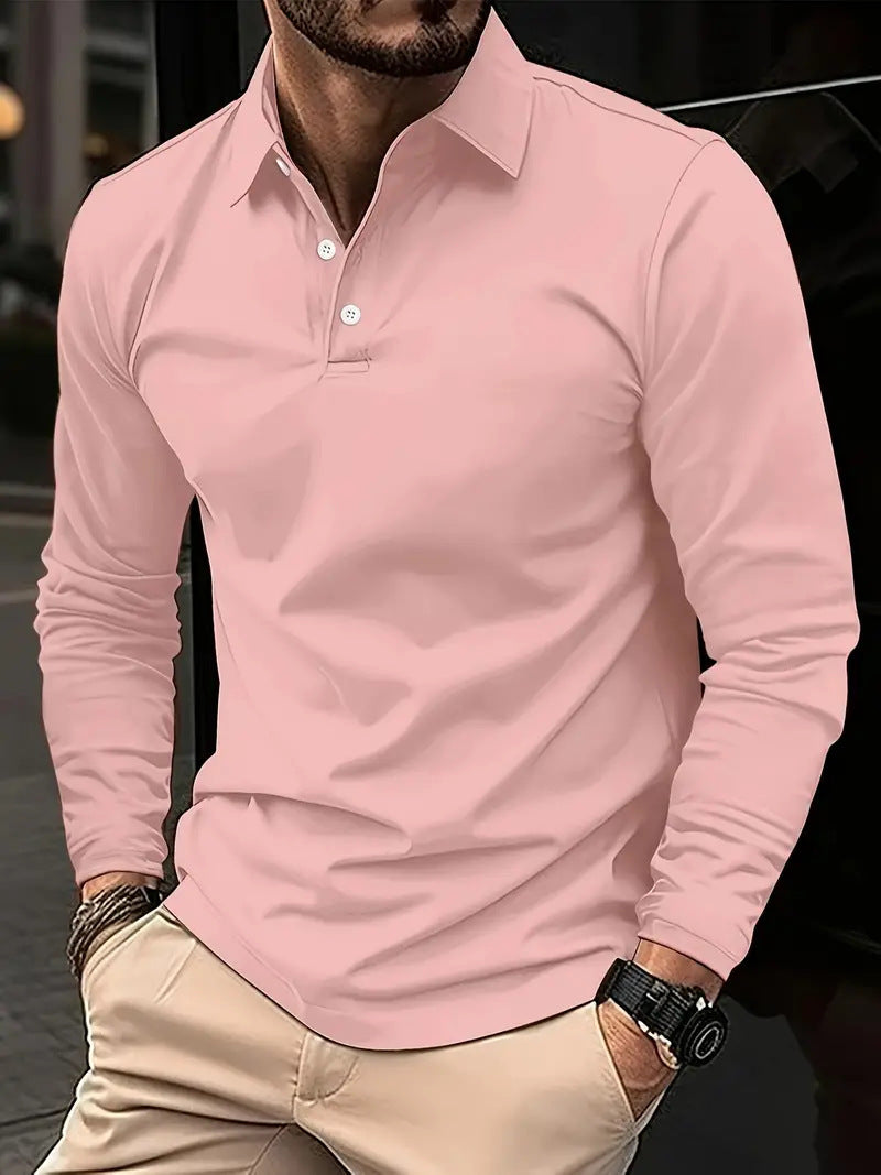 William - Langarm-poloshirt