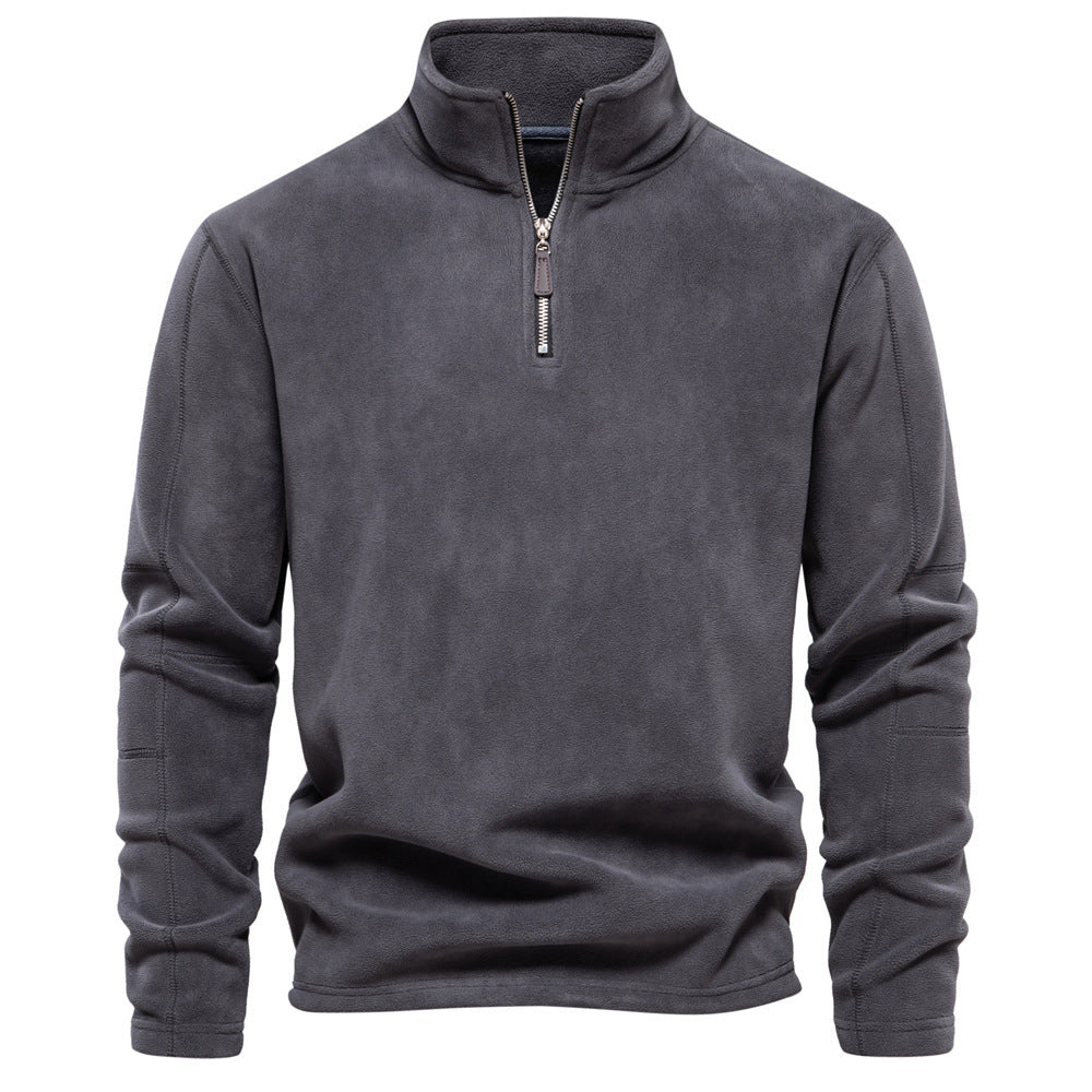 Warren - Cordpullover Mit Halbem Reißverschluss