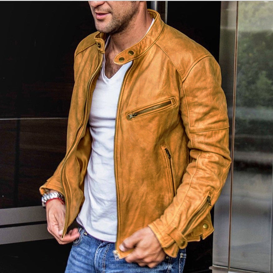 Andrie - Elegante und wetterfeste lederjacke