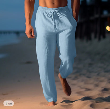 Andrew – Hochwertige, Lockere Leinenhose Für Den Frühling