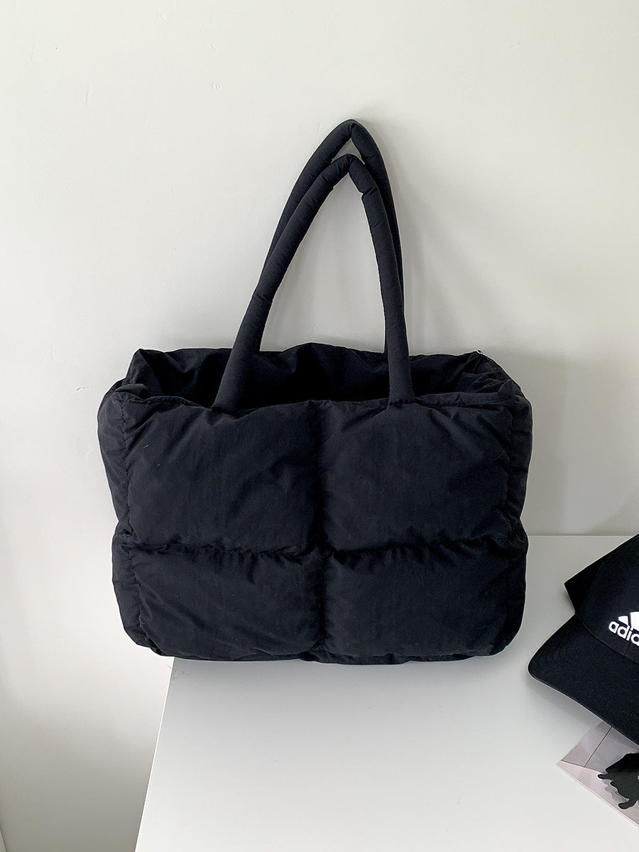 Aurora - Stilvolle Puffer Schultertasche