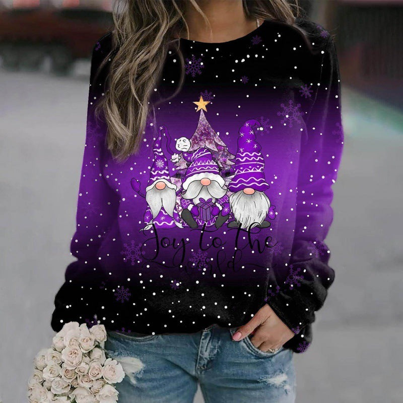 Weihnachts-sweatshirt – Mit Farbverlauf