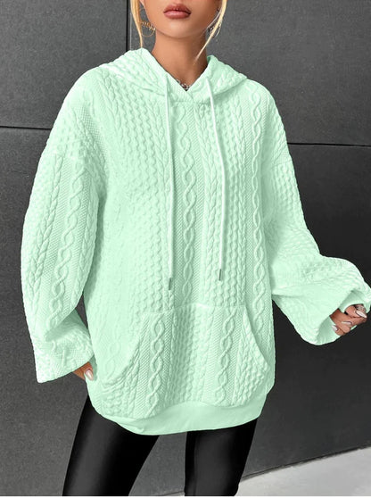 Viktoria - Damen Strickpullover Mit Kapuze