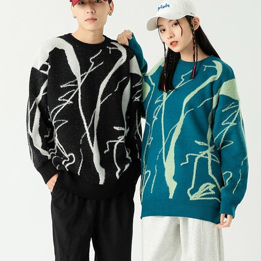 Arvid - Herrenpullover Mit Grafischem Print