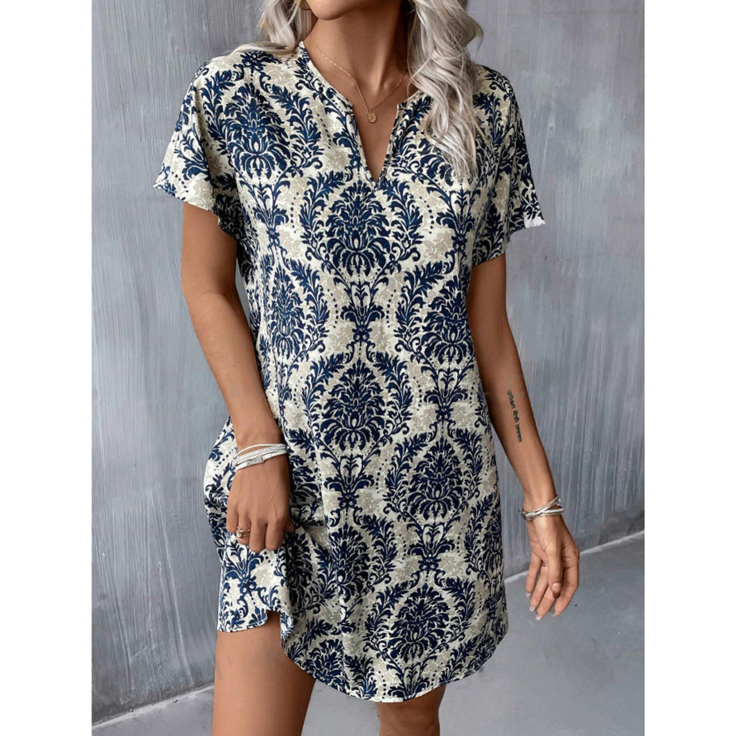 Aurora – Vintage-kleid Mit Blumendruck Für Den Frühling
