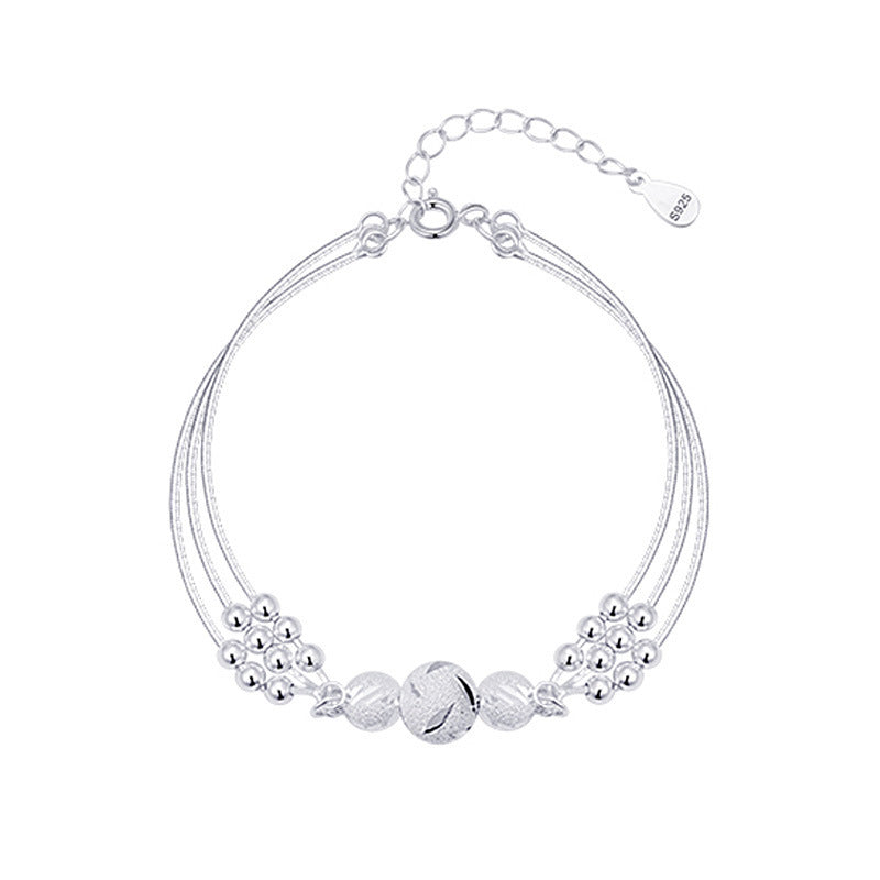 Zita - Silbernes Perlenarmband