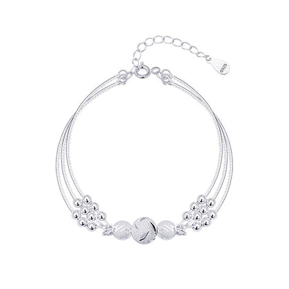 Zita - Silbernes Perlenarmband