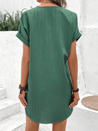 Antea - Elegantes Kleid Mit Kurzen Armeln Für Den Frühling/sommer