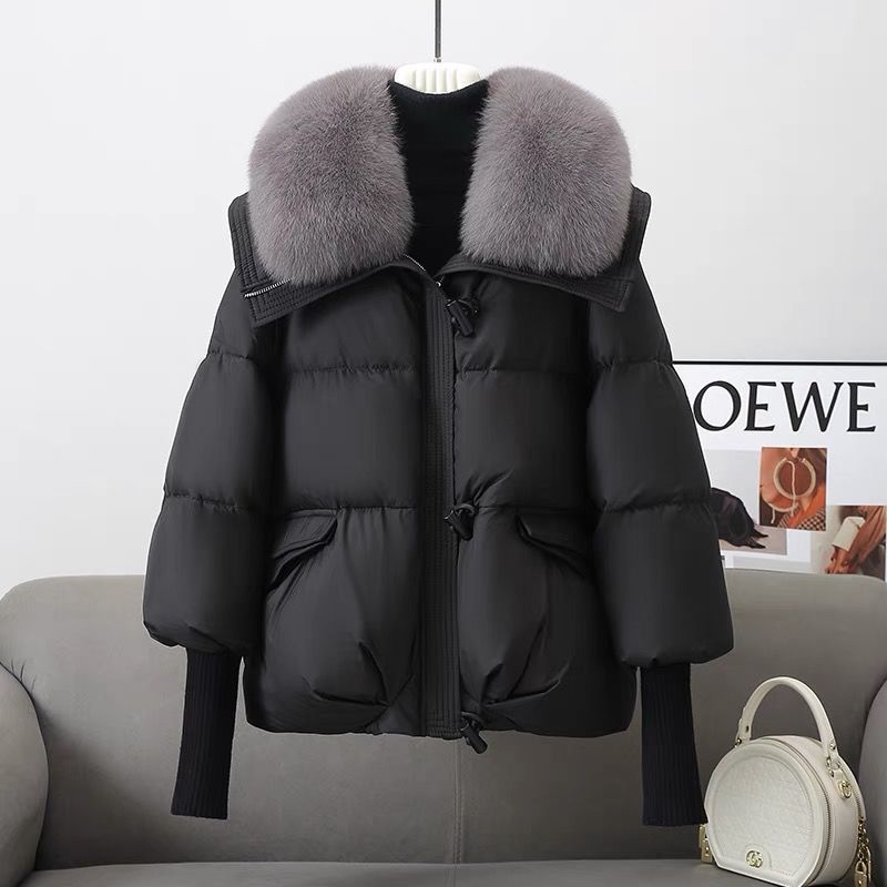 Wattierte - Steppjacke Für Damen Mit Pelzbesatz