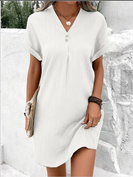 Antea - Elegantes Kleid Mit Kurzen Armeln Für Den Frühling/sommer