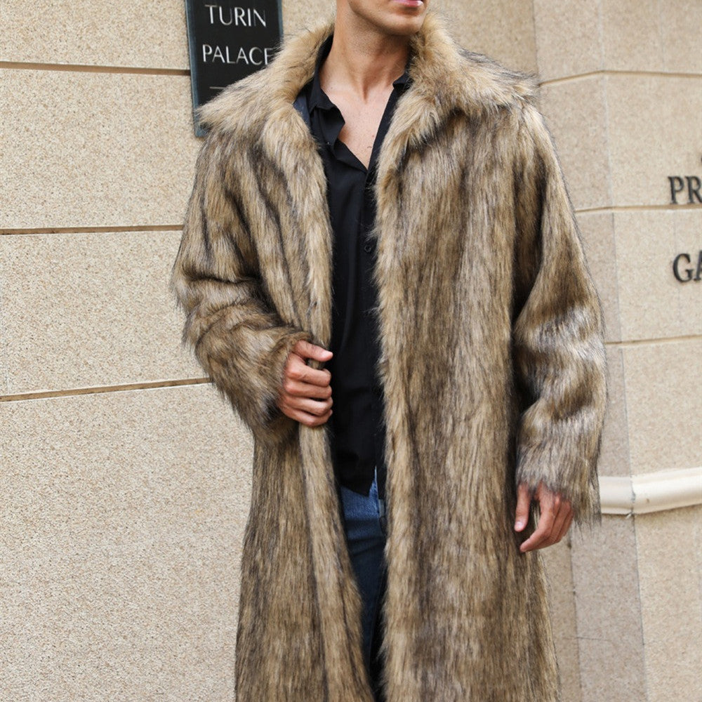 Zach – Lange Fell-winterjacke Für Herren