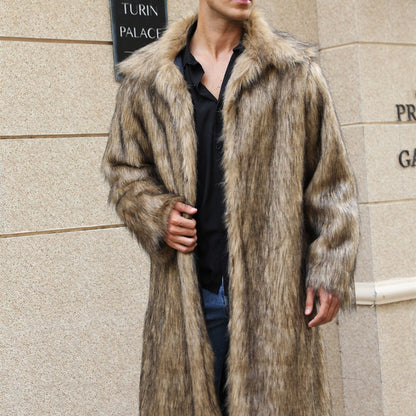 Zach – Lange Fell-winterjacke Für Herren