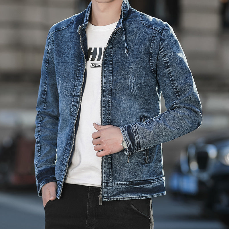 Tyrone - Lässige Baumwoll-jeansjacke Für Herren