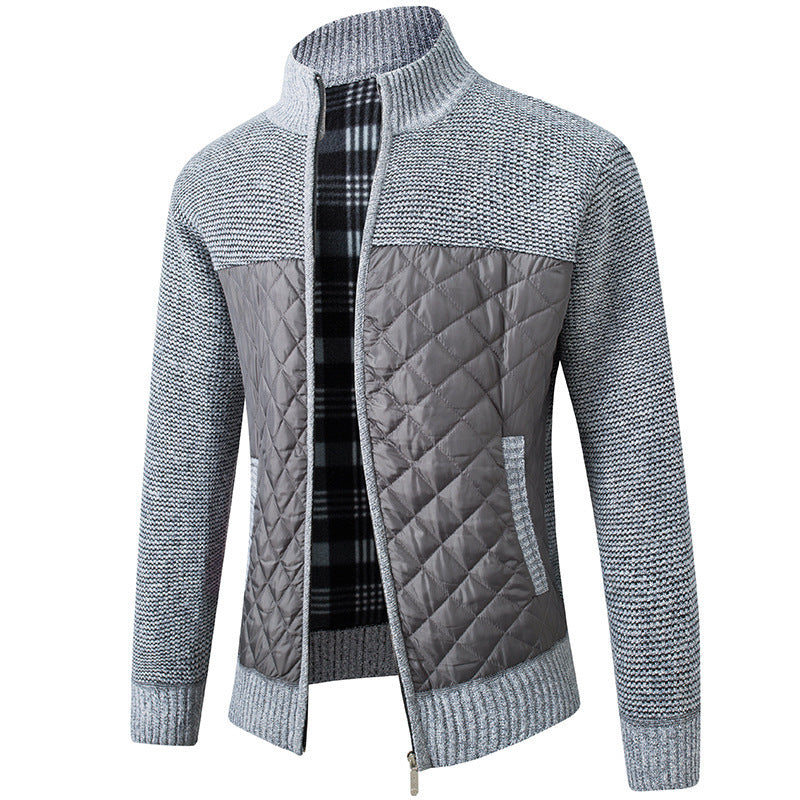 Uffe - Strickjacke Mit Stehkragen