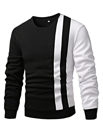 Augustus – Farbblock-pullover Mit Rundhalsausschnitt Für Herren