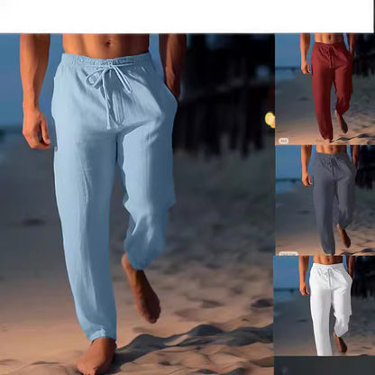 Andrew – Hochwertige, Lockere Leinenhose Für Den Frühling