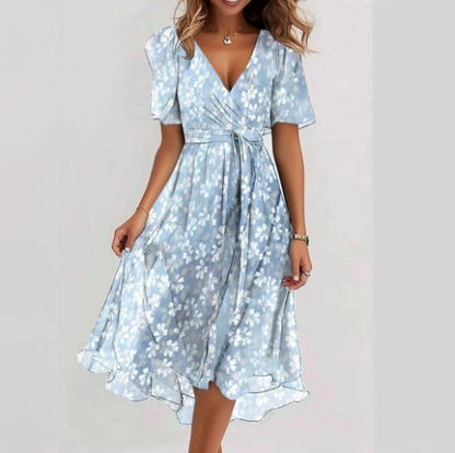 Annegret – Damenkleid Mit V-ausschnitt