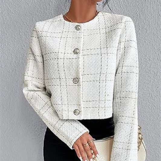 Avari - Eleganter Karierter Blazer Mit Knöpfen