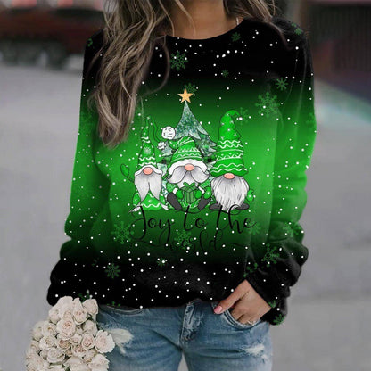 Weihnachts-sweatshirt – Mit Farbverlauf