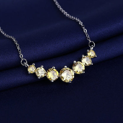 Paulina - 925 Sterling Moissanit Halskette