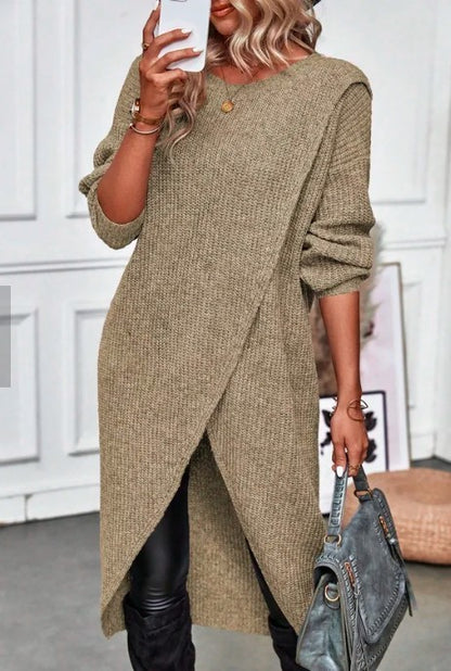 Zahra - Langer Strickpullover