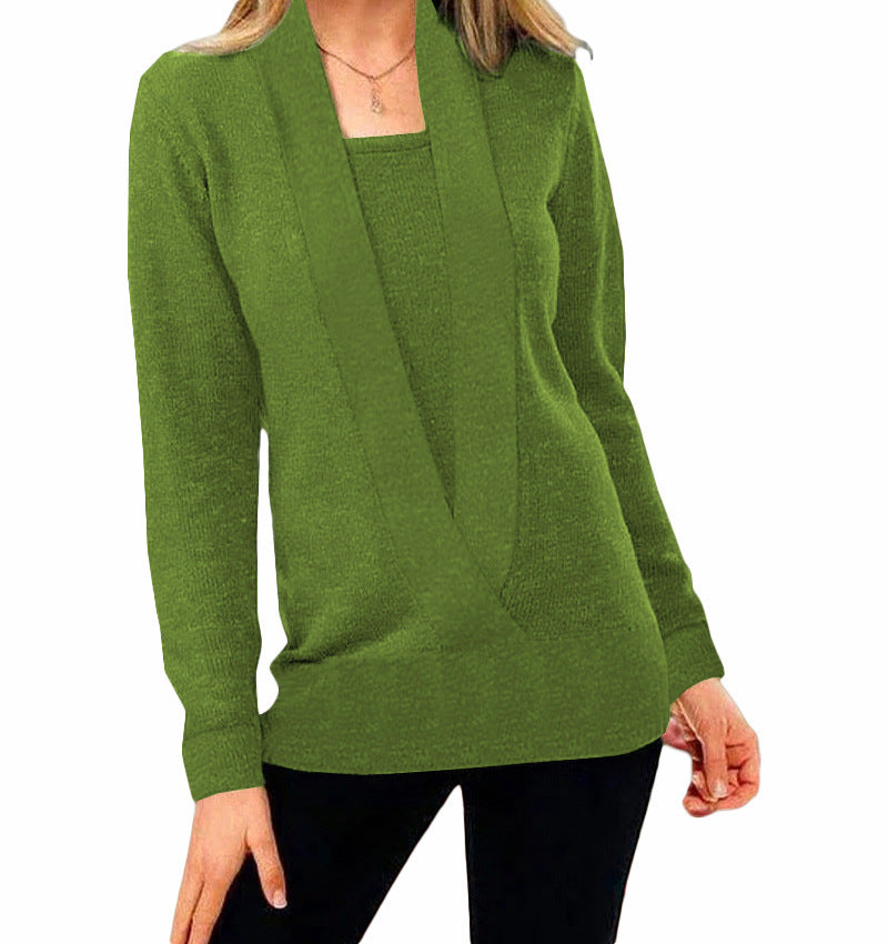 Aniek | Einzigartiger Strickpullover Mit V-ausschnitt
