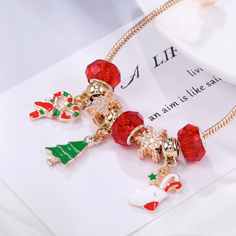 Hedda -  Weihnacht Zuckerstangen Charme-Armband