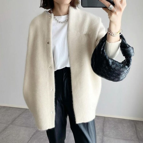 Ayana - Langärmelige Strickjacke Mit Knöpfen