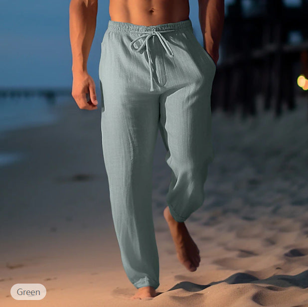 Andrew – Hochwertige, Lockere Leinenhose Für Den Frühling