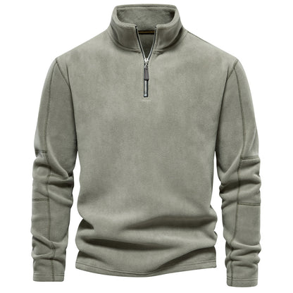Warren - Cordpullover Mit Halbem Reißverschluss