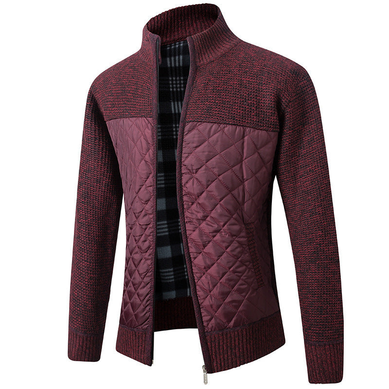 Uffe - Strickjacke Mit Stehkragen