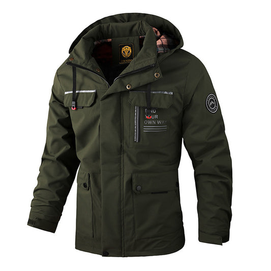 Winterparka Mit Fleecefutter | Winddichte Jacke Mit Kapuze