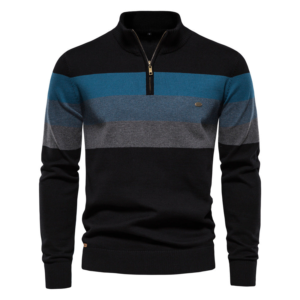 Calvin | Trendiger Gestreifter Herrenpullover