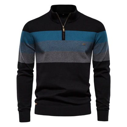 Calvin | Trendiger Gestreifter Herrenpullover