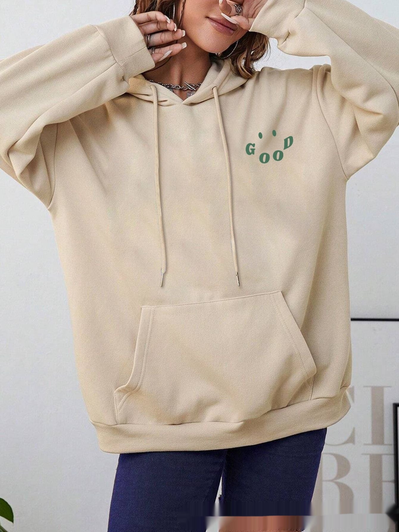 Zara - 100% Baumwolle Statement-kapuzenpulli