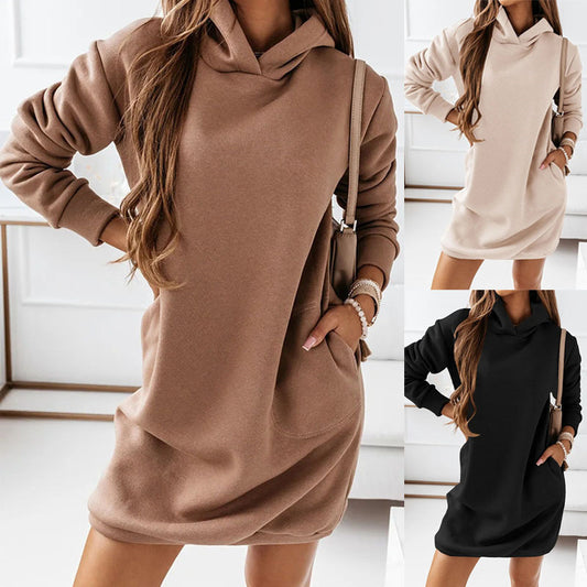 Angela - Kleid Mit Kapuze