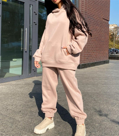Alessia - Verdickter Langärmeliger Pullover Und Hose 2er-set