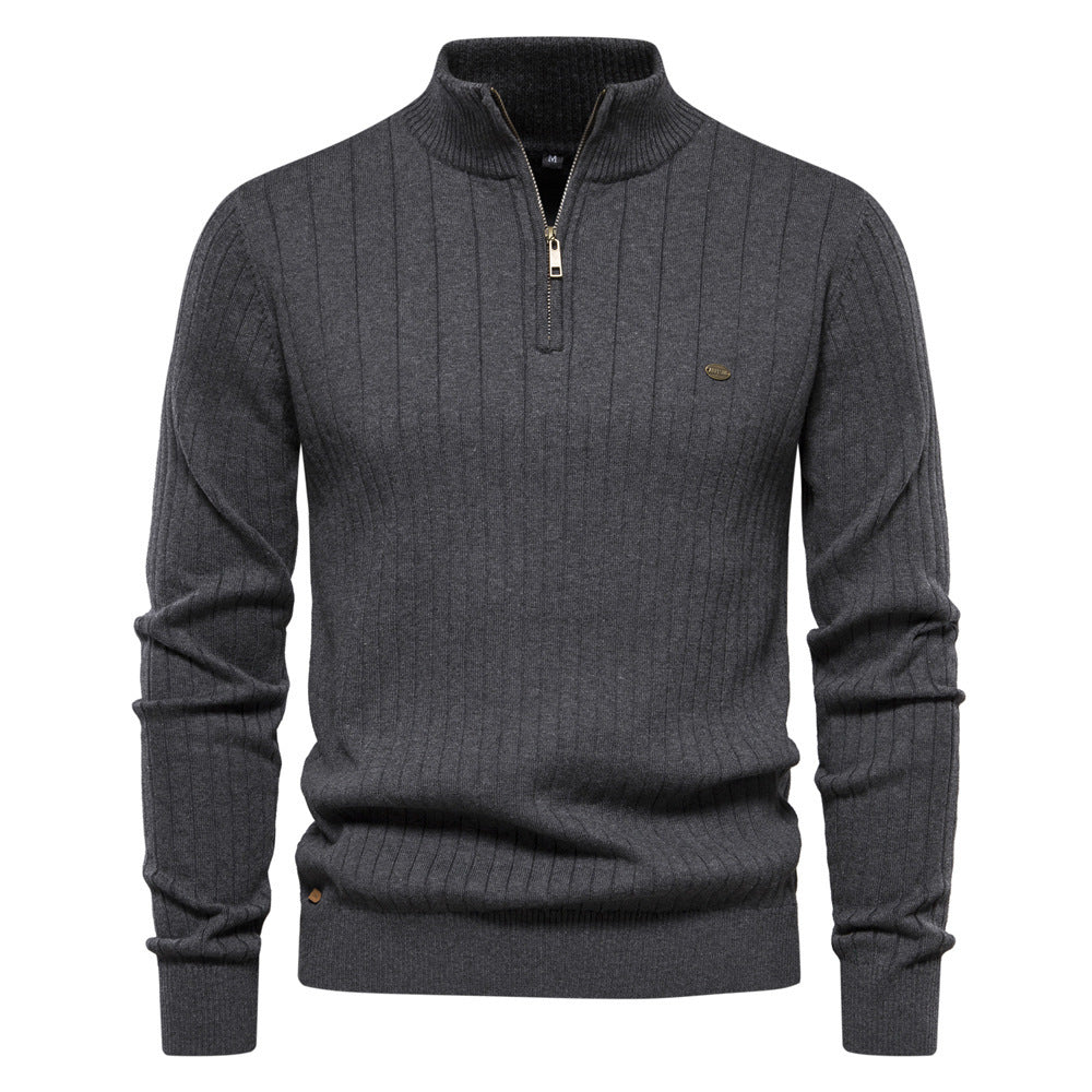 Anthony - Fashionable Sweater With Zipper
