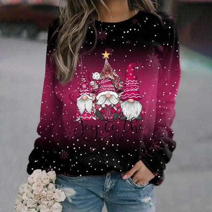 Weihnachts-sweatshirt – Mit Farbverlauf