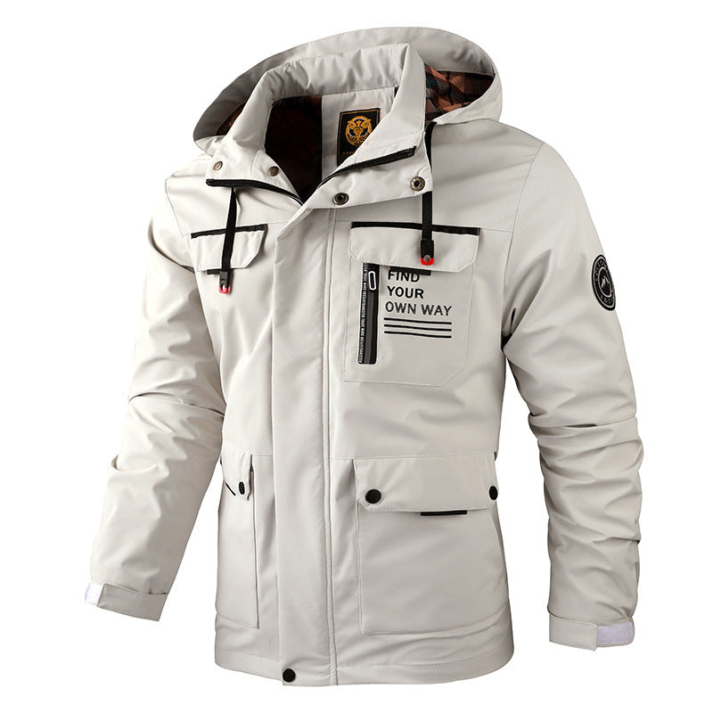 Winterparka Mit Fleecefutter | Winddichte Jacke Mit Kapuze