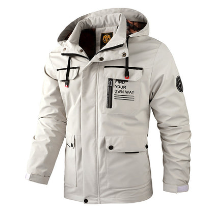 Winterparka Mit Fleecefutter | Winddichte Jacke Mit Kapuze