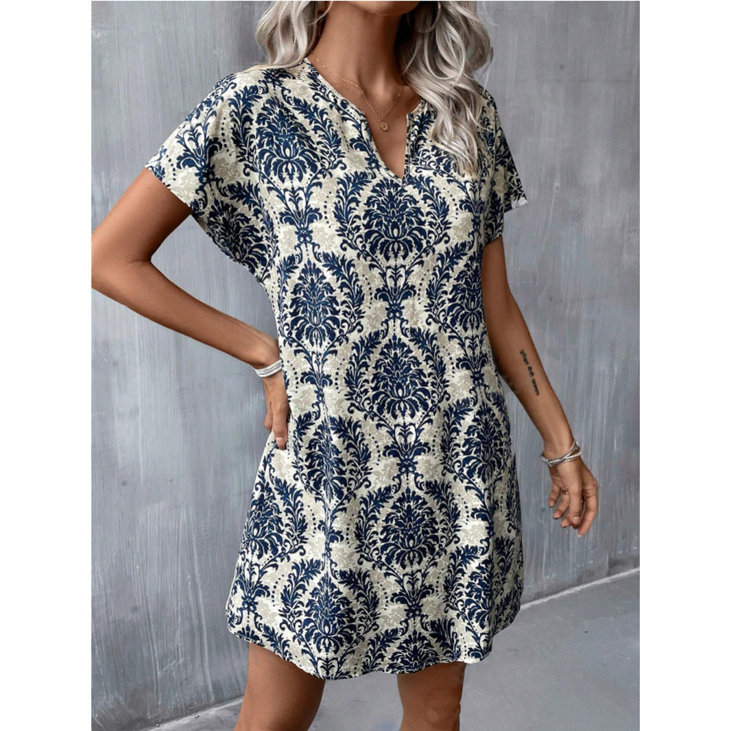 Aurora – Vintage-kleid Mit Blumendruck Für Den Frühling