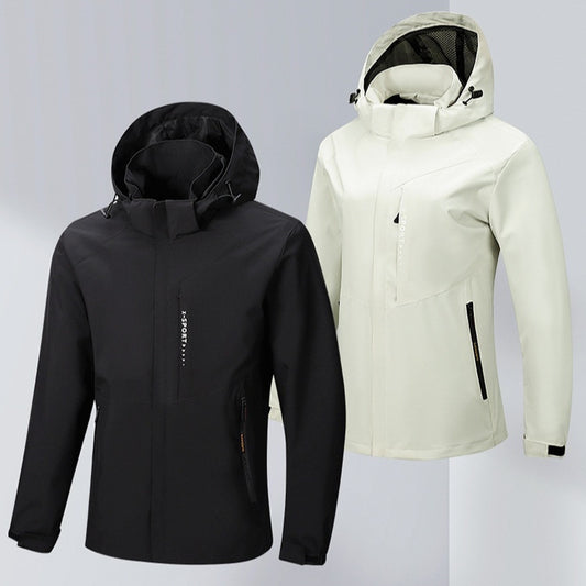 Wasser- Und Winddichte Outdoor-jacke Mit Kapuze - Ecoshield