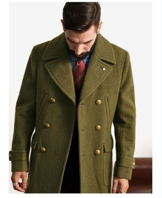 Adam - Warme Herrenjacke Mit Seitentaschen Und Jackenkragen