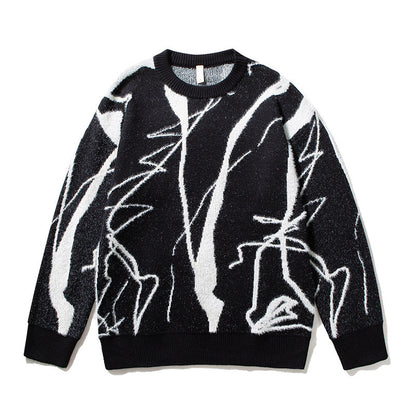 Arvid - Herrenpullover Mit Grafischem Print
