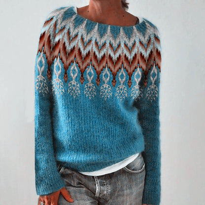 Thea – Damenpullover Im Retro-stil