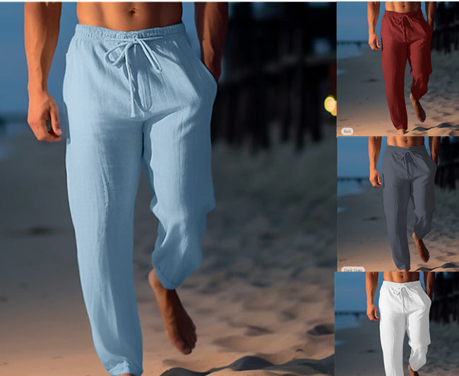 Andrew – Hochwertige, Lockere Leinenhose Für Den Frühling