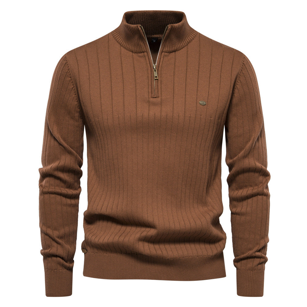 Anthony - Fashionable Sweater With Zipper