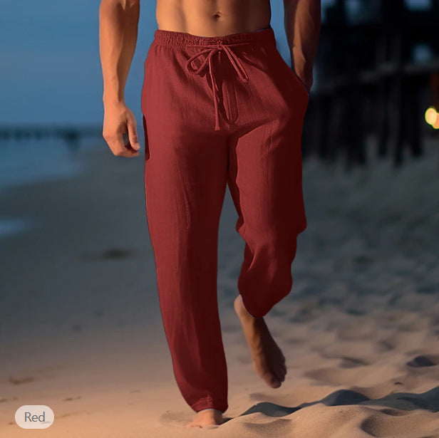 Andrew – Hochwertige, Lockere Leinenhose Für Den Frühling